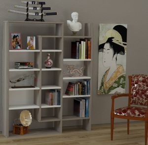 biblioteca wooden art finisaj alb mesteacan/37537/oferte/c/Decoratiuni/38/Seminee/12 37537