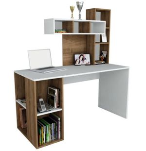 mobilier birou wooden art alb finisaj nuc/37226/set mobilier birou 37226