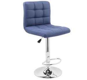 scaun bar cromat kring textil albastru/37105/revista/16 37105