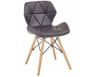 scaun tapitat picioare lemn alia negru/37117/revista/64 37117