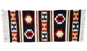 covor rustic din lana motiv traditional oltenesc autentic 115x50 cm/37146/oferte/c/Decoratiuni/33/Textile/12 37146