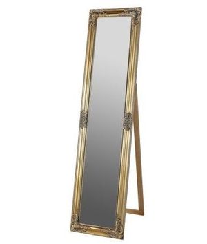oglinda dreptunghiulara pentru podea mdf auriu 160x40 cm/37588/oglinzi hol 37588